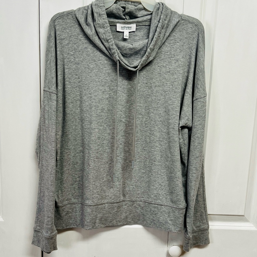 Haven Gray Women's High Neck  Sweatshirt Size M